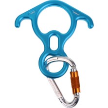 Mimgo 50KN Descender + 25KN Carabiner Hook Belay Sistemi (Yurt Dışından)