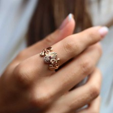 By Golden House Telkari Işlemeli Vintage Yüzük