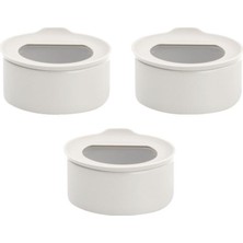 Neoflam Fıka One Seramik 3'lü Saklama Kabı Buz Beyazı 600ML