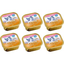 Plaisir Pate Kitten Yavru 6 Adet Tavuklu Sütlü Kedi Yaş Konserve Maması 100 gr