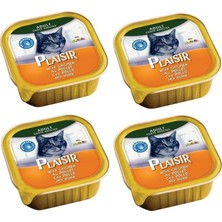 Plaisir Pate Tavuklu Kedi Yaş Konserve Maması 100 gr 4 Adet