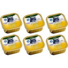 Plaisir Pate Hindili Kedi Yaş Konserve Maması 100 gr 6 Adet