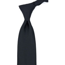 Kravatkolik Siyah Nokta Desen Mendilli Klasik Kravat KK11257