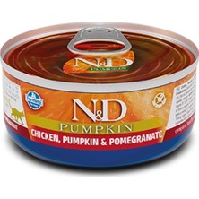 N&d Balkabaklı Tahılsız Tavuklu ve Narlı Yetişkin Kedi Konservesi 70 gr