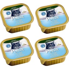 Plaisir Pate Ton Balıklı Kedi Yaş Konserve Maması 100 gr 4 Adet