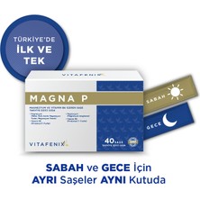 Vitafenix Magna P Magnezyum Ve Vitamin B6 Içeren Takviye Edici Vegan Gıda 40 Saşe
