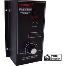 Promed 220 V.AC Pano Tipi 2000W Dimmer & Rezistans Isı kontrol & Fan motor devir kontrol.