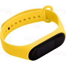 Hoffice Xiaomi Mi Band 3 ve Mi Band 4 Uyumlu Yüksek Kalite Silikon Kordon