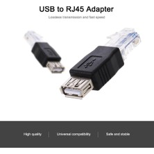 Streak RJ45 Erkek To USB Dişi Ethernet Yönlendirici Çevirici Dönüştürücü Adaptörü