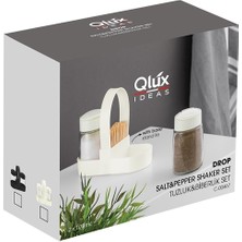 Qlüx Drop Tuzluk & Biberlik Set Standlı 100 Ml. x 2