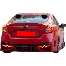 Güneşli Garaj Honda Civic Fc5 3 Parça Tavan Spoiler (Plastik)