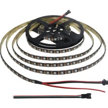Dora Led WS2812B ARGB Pixel Şerit LED 5VOLT 5m RF Kontrol Devresi+Adaptör