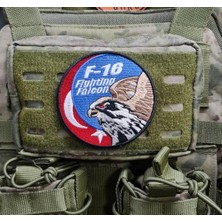 Seyhan Askeri Malzeme F16 Fighting Falcon Askeri Patch Yama Havacı Peç- Peç