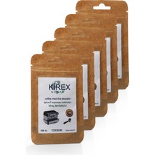 Kirex 5'li Kahve&espresso Makinaları Kireç Temizleyici 5x25 gr Premium Tasarım ile Kahve Keyfi İçin