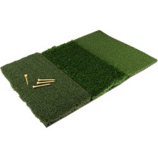 Bepretty 3 Tip Golf Vuran Çim Paspas Tee Tutucu Ile Üç Çim Tür - 60 x 40CM / (Yurt Dışından)