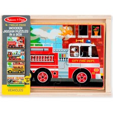 Melissa&Doug Melissa & Doug Melissa&doug Ahşap 12X4 Yapboz Seti - Araçlar /