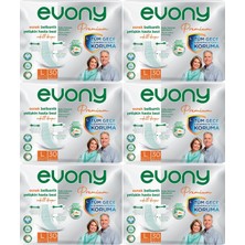 EVONY Premium Hasta Bezi Yetişkin Bel Bantlı Tekstil Yüzey L-Büyük Boy 180 Adet
