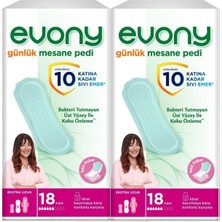 EVONY Günlük Mesane Pedi Ekstra Uzun 36 Adet (2Pk*18)