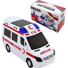 EC Shop Uğur Oyuncak Hediyelik Oyuncak Büyük Boy Ambulans Pilli Sesli Işıklı Ambulans 112 Acil Araba