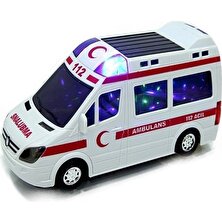 EC Shop Uğur Oyuncak Hediyelik Oyuncak Büyük Boy Ambulans Pilli Sesli Işıklı Ambulans 112 Acil Araba