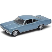 Welly Metal 1965 Chevrolet Impala Ss 396 Mavi Model Araba Welly 1:24 Lisanslı