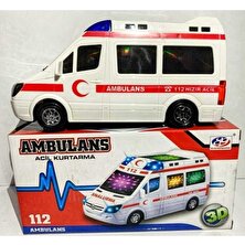 Kardelen Pilli Ambulans Büyük Boy Sesli Işıklı Ambulans