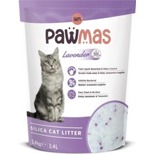 Pawmas Silika Lavantalı Kedi Kumu 3.4 Lt