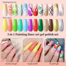 Nıcole Dıary 12 Li Nail Art Dizayn Boya Seti Fırçalı