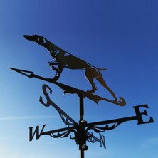 IENIN Weather Vane Profesyonel Siyah Hound Ev Bahçesi Pay (Yurt Dışından)