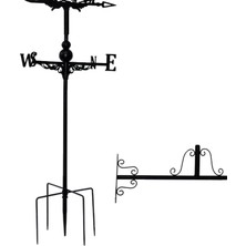 IENIN Vintage Weather Vane Rüzgar Yönü Göstergesi Bahçe Bahçe Kutbu (Yurt Dışından)