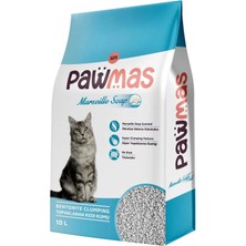 Pawmas Marsilya Sabunu Kokulu Bentonit Kedi Kumu 10 Lt