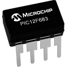 Microchip PIC12F683 I/p 8-Bit 20MHZ Mikrodenetleyici Dıp8