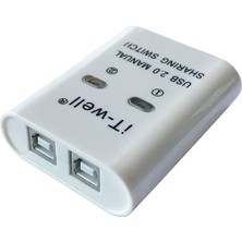 Fugar 2'den 1'e Çıkış Splitterusb 2.0 Manuel Paylaşım Anahtarı Dönüştürücü (Yurt Dışından)