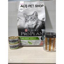 PRO PLAN® Sterilised Somonlu Kuru Kedi Maması 1.5 Kg +2 Konserve HEDİYE