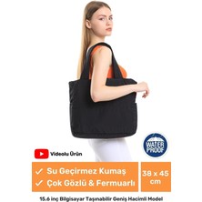 Lacheln Yeni Sezon Konfor Modeli Büyük Boy Çanta Shopper Tote Paraşüt Puf Kumaş Alışveriş Kol & Omuz Çantası