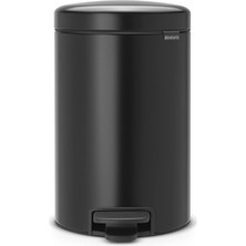 Brabantia Mat Siyah Pedallı Çöp Kutusu 12L