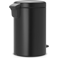 Brabantia Mat Siyah Pedallı Çöp Kutusu 12L