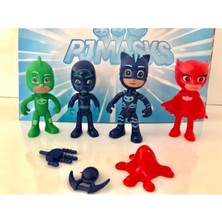 Pj Masks Pj Maskeliler 4 Figürlü Set Hareketli Kol Bacaklar Pija Maskeliler