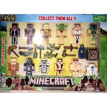 Minecraft Star Wars 23 Parça Aksesuarlı Yeni Serisi 7 cm Set Oyuncak Evimon