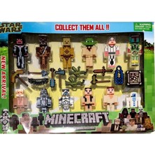 Minecraft Star Wars 23 Parça Aksesuarlı Yeni Serisi 7 cm Set Oyuncak Evimon