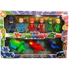 Pj Masks Yeni Sezon Büyük Set Pijamaskeliler Figür Seti 6 Kalekter 3 Araba Lı 9 Lu Set T3514235230C