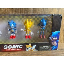 Kids Sonic Oyuncak Figür Sonic Power Figür Sonic 5li Figür Seti Supersonic Metalsonic Figürleri Scn