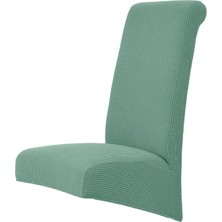 Newdv Modern Yumuşak Yüksek Arka Sandalye Kapağı Mısır Polar Slipcover Toz Geçirmez
