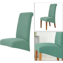 Newdv Modern Yumuşak Yüksek Arka Sandalye Kapağı Mısır Polar Slipcover Toz Geçirmez