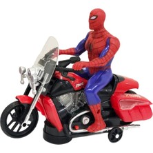 Enoy Motorlu Pilli Işıklı Spiderman Örümcek Adam