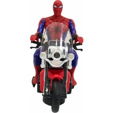 Enoy Motorlu Pilli Işıklı Spiderman Örümcek Adam