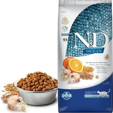 N&D Ocean Düşük Tahıllı Balıklı Portakallı Yetişkin Kedi Maması 5 kg