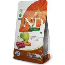 N&D Pumpkin Tahılsız Geyik Etli Bal Kabaklı ve Elmalı Yetişkin Kedi Maması 1.5 kg