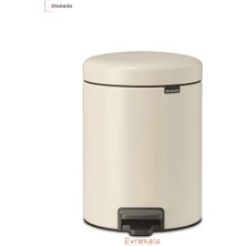 Brabantia Evrekala Shop Brabantia Çöp Kutusu 5 Litre Yeni Bej Rengi
