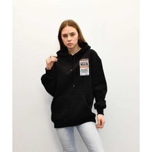 Evra Sırt Baskılı Oversize Sweatshirt